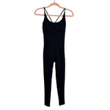 No Brand Black Padded Bra and Back Criss Cross Straps Athletic Jumpsuit- Size S