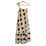 Pretty Garden Beige/Navy One Shoulder Dress NWT - Size S (See Notes)
