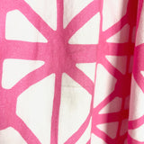 Sheridan French Pink/White Pattern with Smocked Elastic Waist Caftan Dress- Size 8 (see notes)