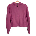 Lululemon Dusty Rose Scuba Half Zip Hooded Sweatshirt-Size M/L (see notes)