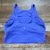 Lululemon Purple Built in Shelf Bra Cropped Tank- Size 12