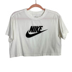 Nike White Crop Tee - Size S