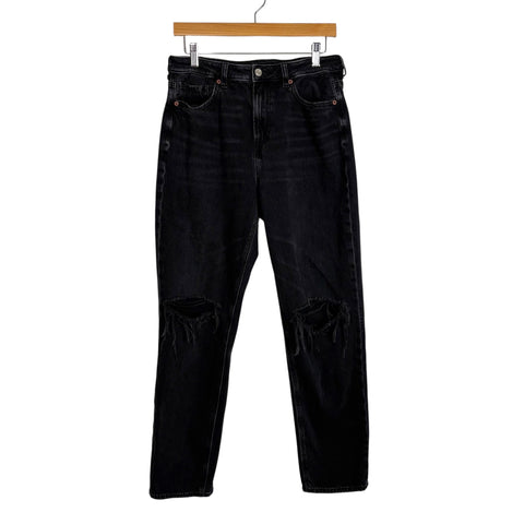 American Eagle Black Strigid Real Good Jeans - Size 10R  (Inseam 27")