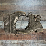By Guess Black Combat Boots- Size 7 (see notes)