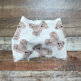 Bums & Roses Teddy Bear Print Bow Headband- One Size Fits Most