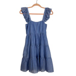 Pink Lily It's My Day Light Blue Smocked Mini Dress - Size S