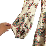 Autumn Adeigbo Cream Paisley Printed Dress - Size 0