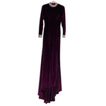 Rachel Allan Prima Donna Velvet Rhinestone Choker and Cuffs Exposed Back Dress- Size 2 (see notes)