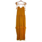 Tularosa Orange Button Front Tie Strap Dress- Size S (see notes)