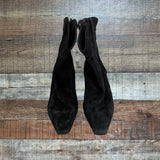 Sam Edelman Black Suede Leather Booties- Size 11 (see notes)