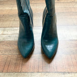 Scoop Green Faux Leather Tall Boots- Size 7.5 (sold out online)