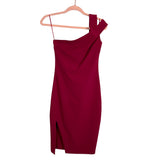 Likely Berry One Shoulder Split Strap with Side Split Dress- Size 0