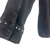 ZARA Black Studded Denim Jacket- Size M