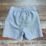 Rugged Butts Blue and White Check Swim Shorts- Size 18-24M