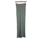 ZARA Green Elastic Waist Flare Pants- Size S (we have matching top, Inseam 31”)