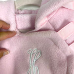 Widgeon Pink H Polartec Fleece Hooded Jacket- Size 12M (see notes)