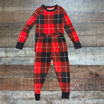 Soma Red/Navy Plaid Two Piece Pajamas- Size 2T