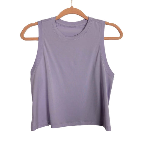 Lululemon Lilac Ultralight Waist-Length Tank Top - Size ~4 (No Size Tag, Fits Like A 4)