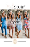 Cupshe Blue Ruffled Tie Neck Mini Dress- Size S (sold out online)