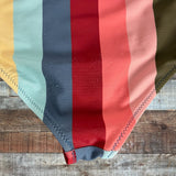 Pink Chicken Multi-Color Stripes Ruffle Swimsuit- Size 2Y (see notes)
