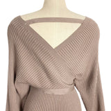 She + Sky Camel Ribbed Belted Sweater Dress NWT- Size S (sold out online)