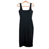 BYLT Slate Squareneck Midi Back Slit Dress- Size S