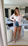 Abercrombie & Fitch Pastel Pink Blazer - Size XS