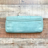 Lauren Merkin Green Glossy Leather Clutch