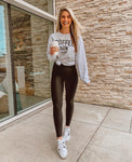 Gildan Grey Coffee Now Please Crewneck Sweatshirt - Size M