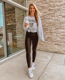 Gildan Grey Coffee Now Please Crewneck Sweatshirt - Size M