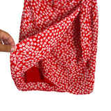White Fox Red Floral Print Strapless Dress NWT - Size S (See Notes)