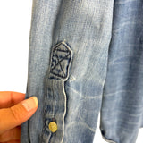 American Eagle Chambray Button Up Top - Size L (See Notes)
