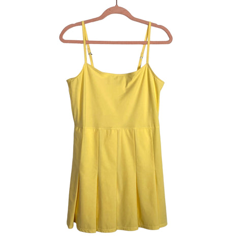 Abercrombie & Fitch Yellow Pleated Tennis Dress- Size M