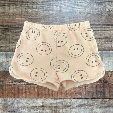 Grayson Mini Smiley Face Fleece Lined Shorts- Size 3T