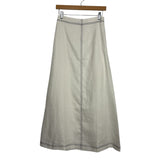 Caara Off White Linen Navy Trim Skirt- Size XS (see notes)