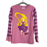 Hanna Andersson Disney Collection Pink/Purple Striped Rapunzel Two Piece Pajamas- Size 4Y (see notes, sold as a set)