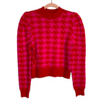 Sugar Lips Pink and Red Printed Sweater- Size XS (sold out online)