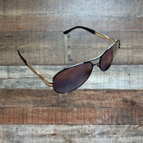 Bebe Jet Reflective Lens Aviator Sunglasses (includes case)