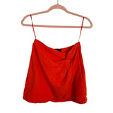 White Fox Orange Strapless Top - Size S (See Notes)