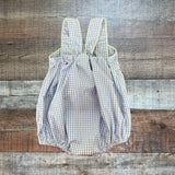 Shrimp & Grits Blue Gingham Frog Outfit- Size 18M
