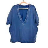 FP Movement Blue Deep V Reversible Top + Biker Short Set - Size XS (See Notes)