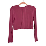 IVL Front Twist Cropped Long Sleeve Top- Size 4