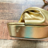 Scoop Gold Metallic Heeled Sandals- Size 7.5 (see notes)