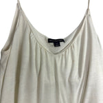 American Eagle Outfitters White with Built In Shelf Bra Asymmetric Cami- Size S (see notes)