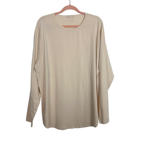 Nuuds Cream Long Sleeve Top - Size Men's XXL