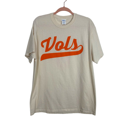 Port & Company Tan Vols T-Shirt - Size Men's L