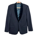 The Kooples Fitted Navy Wool Blend Blazer - Size 46