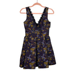 Cynthia Rowley Black Floral Print Dress NWT - Size 0