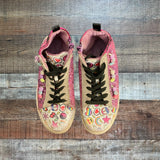 Steve Madden Girl’s Glitter High Top Sneakers- Size 2 (see notes)