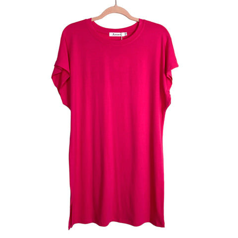 ANRABESS Hot Pink T-Shirt Dress NWT- Size S